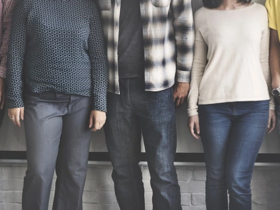 Young people standing around